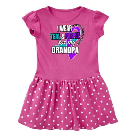 Inktastic Suicide Prevention I Wear Teal and Purple for My Grandpa Gift Baby Girl Dress
Inktastic Suicide Prevention I Wear Teal and Purple for My Grandpa Gift Baby Girl Dress