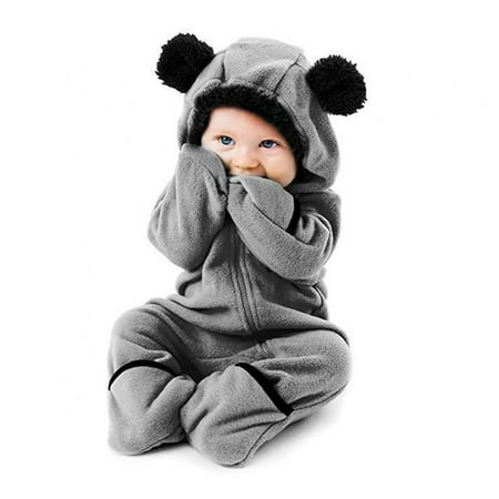 Baywell Fleece Baby Bunting Bodysuit – Infant One Piece Kids Hooded Romper Outerwear Toddler Jacket Gray 0-24M
Baywell Fleece Baby Bunting Bodysuit – Infant One Piece Kids Hooded Romper Outerwear Toddler Jacket Gray 0-24M