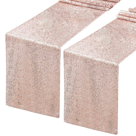 JYFLZQ Rose Gold Sequin Table Runner 12 x72 Pack of 2 Glitter Sequin Fabric Table Linens Runner Spa
JYFLZQ Rose Gold Sequin Table Runner 12 x72 Pack of 2 Glitter Sequin Fabric Table Linens Runner Spa