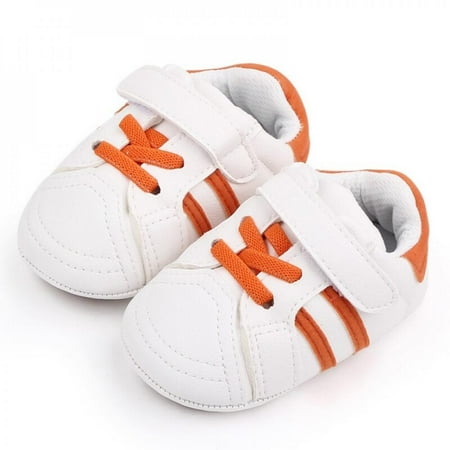 Clearance Sale Infantborn Baby Girls Solid Shoes Soft Soled Rubber Anti-Slip Sport Shoes Toddler Kid Children First Walker Size 0-18M