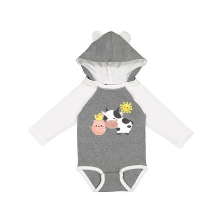 Inktastic Fun Farm Animals- cow pig chick Gift Baby Boy or Baby Girl Long Sleeve Bodysuit
Inktastic Fun Farm Animals- cow pig chick Gift Baby Boy or Baby Girl Long Sleeve Bodysuit