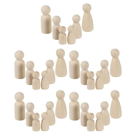 Ogitude 30Pcs DIY Wood Figures Hand Made Wooden Doll Toys Hand-painted Puppets Crafts
Ogitude 30Pcs DIY Wood Figures Hand Made Wooden Doll Toys Hand-painted Puppets Crafts