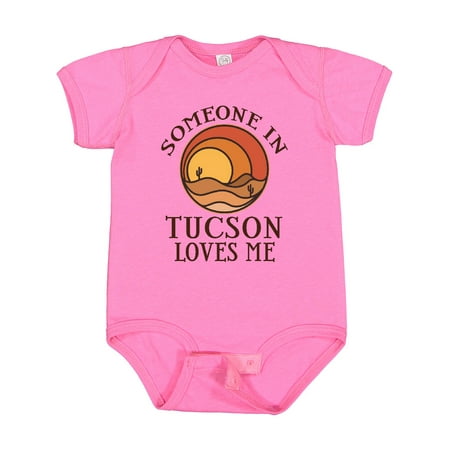 Inktastic Someone in Tucson Arizona Loves Me Gift Baby Boy or Baby Girl Bodysuit
