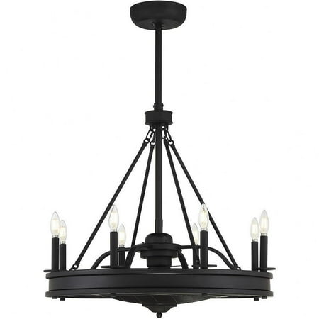 8-Light Chandelier with 3-Blade Ceiling Fan in Polished Nickel Finish with Candle-Style Bulbs 30 inches W X 32 inches H-Matte Black Finish Bailey
8-Light Chandelier with 3-Blade Ceiling Fan in Polished Nickel Finish with Candle-Style Bulbs 30 inches W X 32 inches H-Matte Black Finish Bailey
