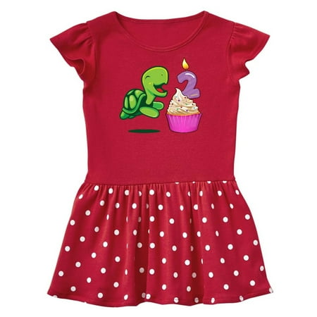 Inktastic 2nd Birthday Turtle Gift Baby Girl Dress