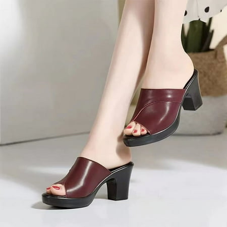 SHYWJJ Chunky Heel Slide Womens Sandals Heels Platform Heel Open toe Cute Sandals for Women Dressy Summer Slip On
SHYWJJ Chunky Heel Slide Womens Sandals Heels Platform Heel Open toe Cute Sandals for Women Dressy Summer Slip On
