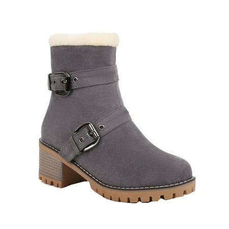 Boots For Women Boots Women Autumn And Winter Short Boots Women s Thick Heel Leather Buckle Ankle Boots Nostalgic Warm Cotton Boots Gray
Boots For Women Boots Women Autumn And Winter Short Boots Women s Thick Heel Leather Buckle Ankle Boots Nostalgic Warm Cotton Boots Gray