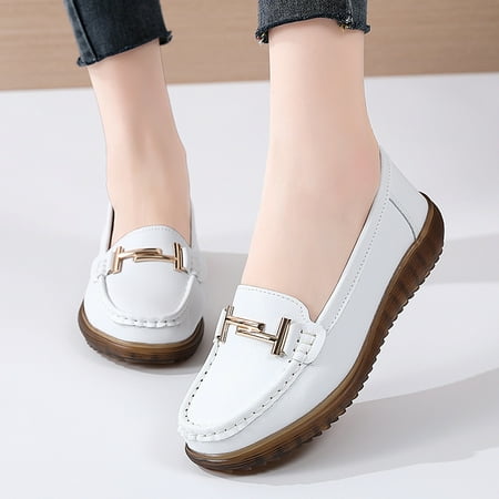 Women‘s Metal Decor Flat Loafers Comfortable & Soft Sole Slip-On Loafers Casual & Versatile Walking Shoes
Women‘s Metal Decor Flat Loafers Comfortable & Soft Sole Slip-On Loafers Casual & Versatile Walking Shoes