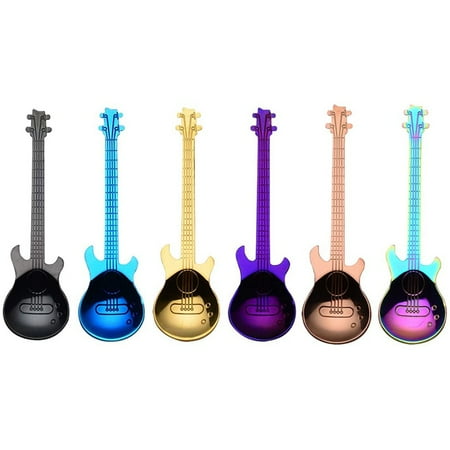 CIQKKGG Guitar Coffee Spoons 6-Pack Cute Spoons Stainless Steel Teaspoons Guitar Shaped (Multi-Color)
CIQKKGG Guitar Coffee Spoons 6-Pack Cute Spoons Stainless Steel Teaspoons Guitar Shaped (Multi-Color)