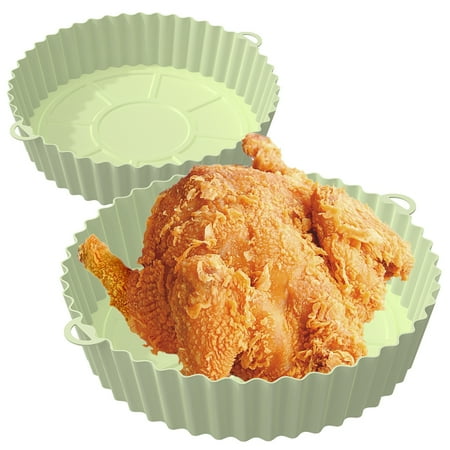 Fyjucpa 2Pcs Air Fryer Silicone Pot Reusable Air Fryer Silicone Liner Heat Resistant Round Air Fryer Basket with Handle Food Durable Safe Air Fry Oven Accessory for Air Fryer Kitchen Baking
Fyjucpa 2Pcs Air Fryer Silicone Pot Reusable Air Fryer Silicone Liner Heat Resistant Round Air Fryer Basket with Handle Food Durable Safe Air Fry Oven Accessory for Air Fryer Kitchen Baking