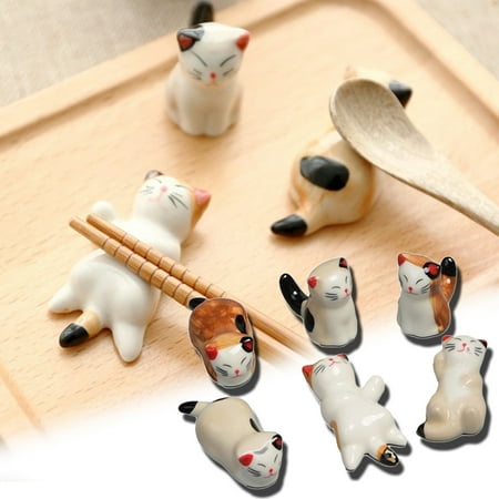 Travelwant 5Packs Lovely Lucky Cat Ceramic Chopsticks Spoon Forks Knives Tableware Rest Set Chopsticks Rest Rack Stand Holder Porcelain Stand Festive Dinner Table Ornament
Travelwant 5Packs Lovely Lucky Cat Ceramic Chopsticks Spoon Forks Knives Tableware Rest Set Chopsticks Rest Rack Stand Holder Porcelain Stand Festive Dinner Table Ornament