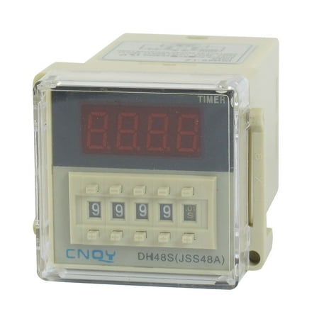 AC/DC12V SPST 8P 0.01S-9999H 4-Digit Programmable Timer Delay Relay DH48S-1Z