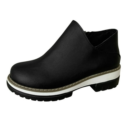 GNEIKDEING Ladies Vintage Solid Color Side Zip Round Toe Chunky Heel Short Boots Gift on Clearance
GNEIKDEING Ladies Vintage Solid Color Side Zip Round Toe Chunky Heel Short Boots Gift on Clearance