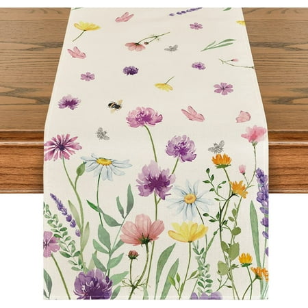 Daisy Lavender Spring Table Runner Seasonal Easter Holiday Kitchen Dining Table Decoration for Home Party Indoor 13x72 Inch
Daisy Lavender Spring Table Runner Seasonal Easter Holiday Kitchen Dining Table Decoration for Home Party Indoor 13x72 Inch