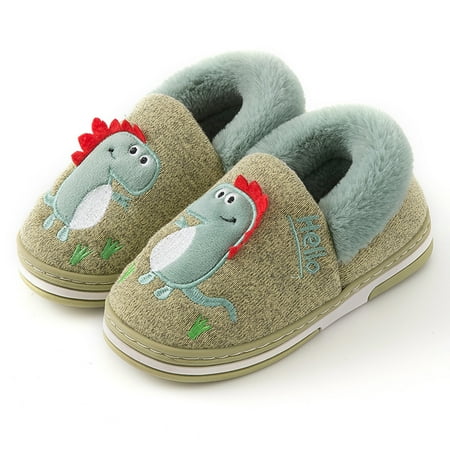 TMOYZQ Kids Winter Warm Cotton Cozy Plush Home Slippers Cute Cartoon Dinosaur Pattern Indoor Shoes Baby Soft Sole Anti-Slip Flat Bottom Slipper Children s Slip-on Shoes
TMOYZQ Kids Winter Warm Cotton Cozy Plush Home Slippers Cute Cartoon Dinosaur Pattern Indoor Shoes Baby Soft Sole Anti-Slip Flat Bottom Slipper Children s Slip-on Shoes