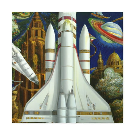 Space Shuttle Majesty - Canvas