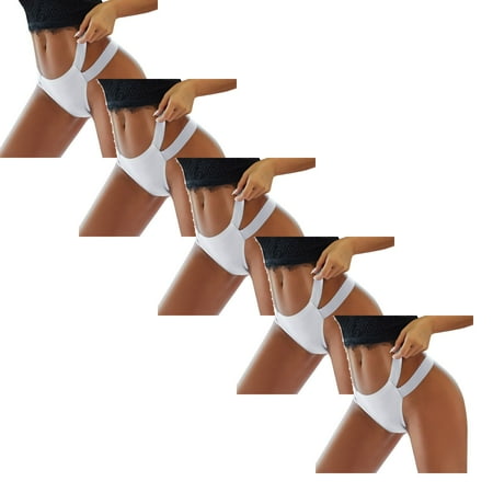 Womens Underwear Brief Low Rise Female T Back Thongs Ladies Breathable Girl Intimates Lingerie Panties5PC
Womens Underwear Brief Low Rise Female T Back Thongs Ladies Breathable Girl Intimates Lingerie Panties5PC