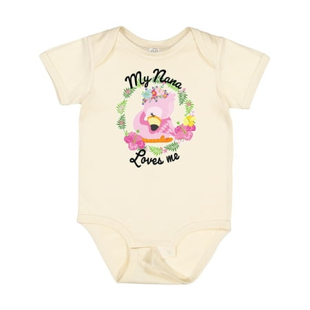 Inktastic Baby Flamingo My Nana Loves Me with Flower Wreath Gift Baby Boy or Baby Girl Bodysuit
Inktastic Baby Flamingo My Nana Loves Me with Flower Wreath Gift Baby Boy or Baby Girl Bodysuit