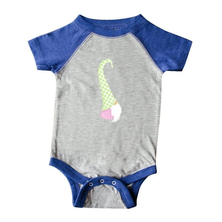 Inktastic Cute Gnome Garden Gnome White Beard Green Hat Gift Baby Boy or Baby Girl Bodysuit