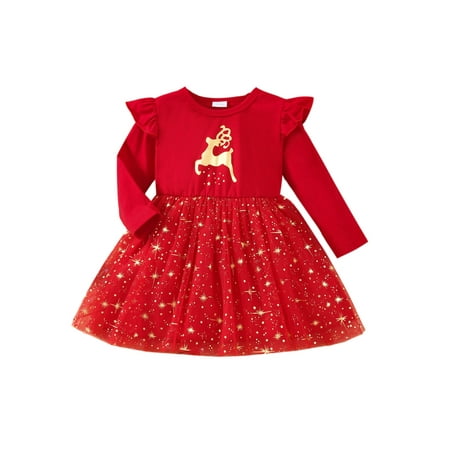 Farrubbyine8 Newborn Infant Baby Girls Christmas Dress Red Deer Patterns Long Sleeve Sequins Tutu Party Dresses
Farrubbyine8 Newborn Infant Baby Girls Christmas Dress Red Deer Patterns Long Sleeve Sequins Tutu Party Dresses