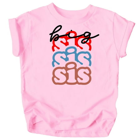 Olive Loves Apple Colorful Big Sister Stacked Shirt for Baby and Toddler Girls Sibling Outfits White on Pink Shirt 12 Months
Olive Loves Apple Colorful Big Sister Stacked Shirt for Baby and Toddler Girls Sibling Outfits White on Pink Shirt 12 Months