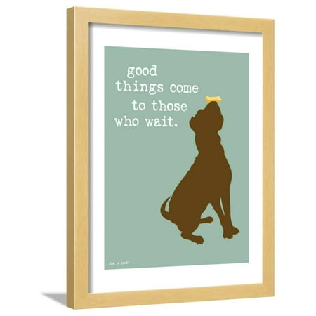 Good Things Framed Print Wall Art By Dog is Good