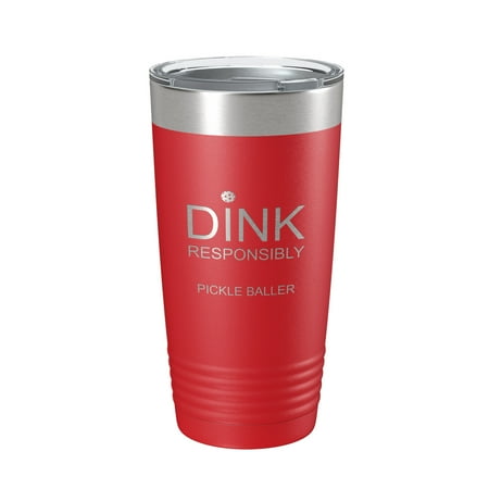 Pickleball Tumbler Dink Responsibly Travel Mug Gift Insulated Laser Engraved Coffee Cup 20 oz Red
Pickleball Tumbler Dink Responsibly Travel Mug Gift Insulated Laser Engraved Coffee Cup 20 oz Red