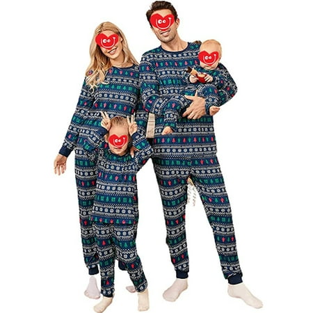 Christmas Pajamas for Family Matching Family Christmas PJs Sets Blue Elk Tree Printed Top Sleepwear
Christmas Pajamas for Family Matching Family Christmas PJs Sets Blue Elk Tree Printed Top Sleepwear