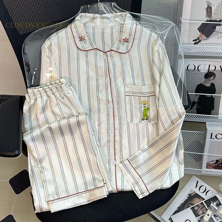 QWZNDZGR Spring Elegant Ladies Faux Silk Polyester Pajama Sets Sexy Homewear Womens Casual Luxury Pajamas Panda Pajamas Female Sleepwear
QWZNDZGR Spring Elegant Ladies Faux Silk Polyester Pajama Sets Sexy Homewear Womens Casual Luxury Pajamas Panda Pajamas Female Sleepwear