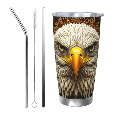 Junzan Vintage Pattern Bald Eagle for 20oz Stainless Steel Insulated Car Cup with Spillproof Lid - Insulated Coffee Mug Thermal Cup-Straw Three-piece Set
Junzan Vintage Pattern Bald Eagle for 20oz Stainless Steel Insulated Car Cup with Spillproof Lid - Insulated Coffee Mug Thermal Cup-Straw Three-piece Set