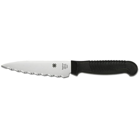 Spyderco Kitchen Paring Knife 4.5 Lightweight Black SpyderEdge