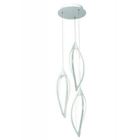 Chandelier Round Pendant by Elan 83361 in White Finish