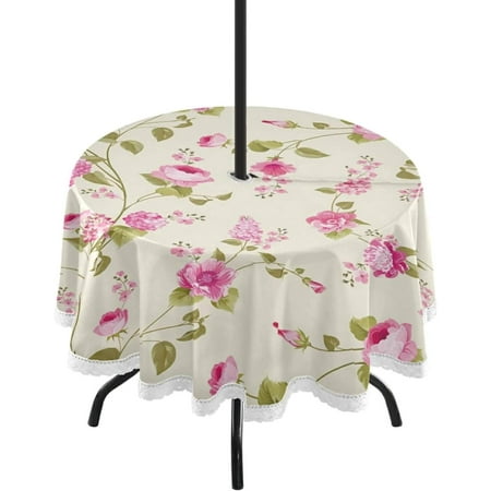 Hyjoy Round Tablecloth 60In Spring Peony Flower Vine Waterproof Table Cover with Umbrella Hole and Zipper Party Patio Table Covers for Indoor & Outdoor Backyard /BBQ/Picnic
Hyjoy Round Tablecloth 60In Spring Peony Flower Vine Waterproof Table Cover with Umbrella Hole and Zipper Party Patio Table Covers for Indoor & Outdoor Backyard /BBQ/Picnic