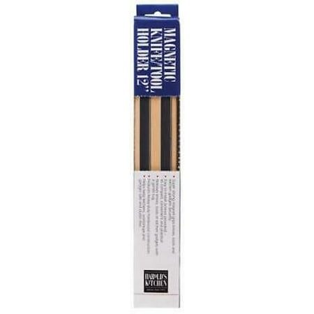 Harold s Kitchen 1-5/8 in. W x 12 in. L Black Wood Magnetic Knife/Tool Holder