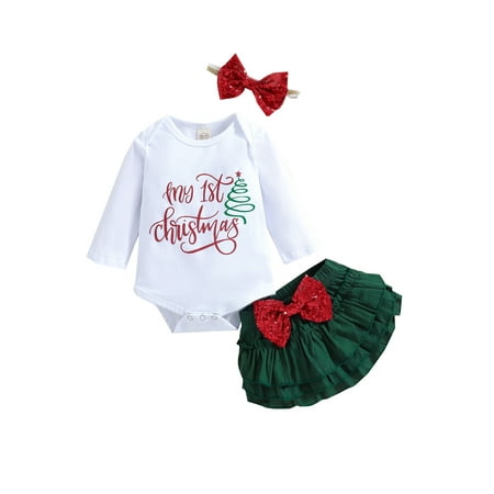 IZhansean 3Pcs Infant Baby Girls My 1st Christmas Clothes Long Sleeve Romper Mesh Lace Tutu Shorts Headband Outfits Green 4-5 Years
IZhansean 3Pcs Infant Baby Girls My 1st Christmas Clothes Long Sleeve Romper Mesh Lace Tutu Shorts Headband Outfits Green 4-5 Years