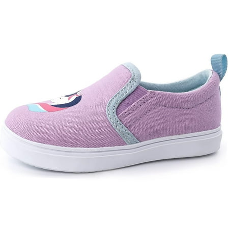 SKYWHEEL Comfy Toddler Sneakers Lazy Loafers Little Kids Canvas Shoes,Size 5-12