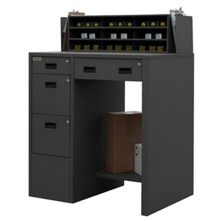Durham 16 Gauge Steel Stationary File Work Station & Stand Up Desk