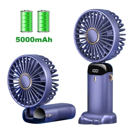 Mini Handheld Fan GIUGT Portable Fan with 5 Speeds LED Screen Personal Fan with Base and Phone Stand 90 Degree Foldable Mini Fan with Lanyard Hanging Neck Support Perfume Essential Oil Purple
Mini Handheld Fan GIUGT Portable Fan with 5 Speeds LED Screen Personal Fan with Base and Phone Stand 90 Degree Foldable Mini Fan with Lanyard Hanging Neck Support Perfume Essential Oil Purple