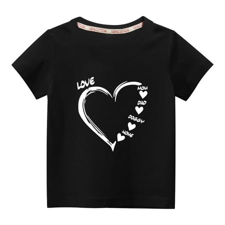 Babysbule Toddler Kids Deals Valentine s Day Heart Print Boys Girls Fashion Cute Solid Color Round Neck Cotton Short Sleeve Top
Babysbule Toddler Kids Deals Valentine s Day Heart Print Boys Girls Fashion Cute Solid Color Round Neck Cotton Short Sleeve Top