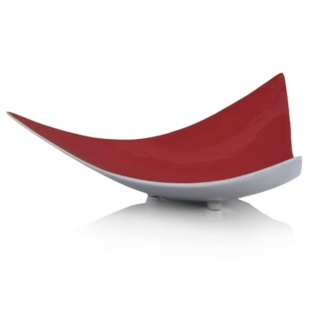 14 x 14 x 4 Buffed & Poppy Red - Trigon Tray