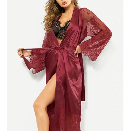Women Satin Kimono Long Robe Dressing Gown Pyjama Wedding Bridesmaid Sleepwear Bathrobe Plus Size
Women Satin Kimono Long Robe Dressing Gown Pyjama Wedding Bridesmaid Sleepwear Bathrobe Plus Size