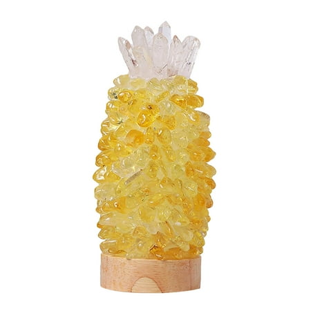 HSMQHJWE Natural Crystal Treatment Crystal Pineapple Light Natural Crystal Night Light
HSMQHJWE Natural Crystal Treatment Crystal Pineapple Light Natural Crystal Night Light