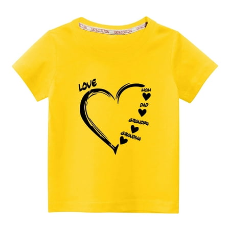 Babysbule Toddler Kids Deals Valentine s Day Heart Print Boys Girls Fashion Cute Solid Color Round Neck Cotton Short Sleeve Top
Babysbule Toddler Kids Deals Valentine s Day Heart Print Boys Girls Fashion Cute Solid Color Round Neck Cotton Short Sleeve Top