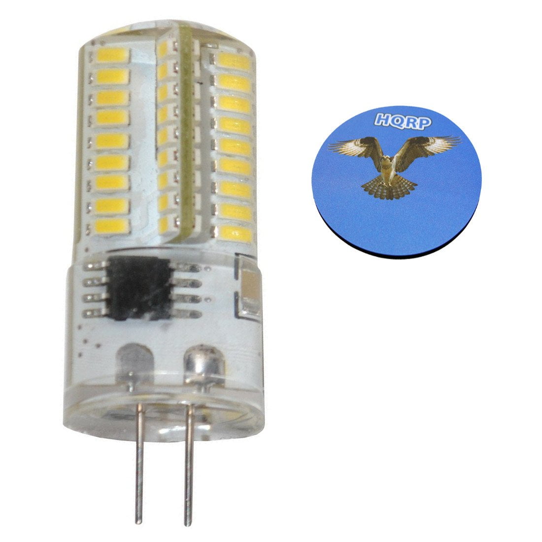 HQRP 2-Pack 110V LED Light Bulbs Cool White for Pfaff 6085/6112 6270 Sewing Machine Plus HQRP Coaster 6232/6250 6152/6230 