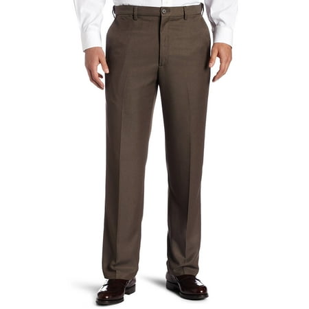 Sportoli Men's Cool Classic Fit Hidden Expandable Waist Plain Front Dress Pants