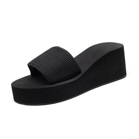 Ladies Slippers Summer Flat Bottom Wedge Heel Thick Sole Shoes Indoor Outdoor Sandals Ladies Slides Slippers Bohemian Sandals Women s Shoes Black Size 8.5
Ladies Slippers Summer Flat Bottom Wedge Heel Thick Sole Shoes Indoor Outdoor Sandals Ladies Slides Slippers Bohemian Sandals Women s Shoes Black Size 8.5