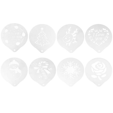 8pcs Coffee Decorating Stencils Stainless Steel Coffee Art Stencils Barista Template for All Kinds of Mousse Cut Cake Birthday Cake Coffee (Christmas Pattern)
8pcs Coffee Decorating Stencils Stainless Steel Coffee Art Stencils Barista Template for All Kinds of Mousse Cut Cake Birthday Cake Coffee (Christmas Pattern)