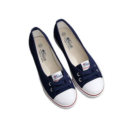 Daeful Women Shoes Low Top Flats Solid Color Loafers Holiday Cozy Non Slip Closed Toe Sneakers Dark Blue 5
Daeful Women Shoes Low Top Flats Solid Color Loafers Holiday Cozy Non Slip Closed Toe Sneakers Dark Blue 5