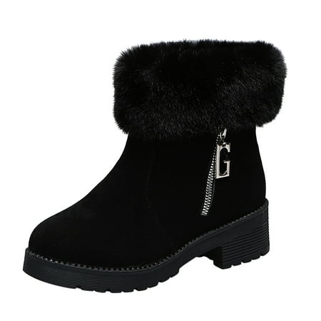 LBECLEY Tan Booties Women Boots No Heel Fashion Winter Women Snow Boots Low Heel Thick Sole Non Slip Side Zipper Solid Color Plush Warm and Comfortable Shoes Women Slip Black 40
LBECLEY Tan Booties Women Boots No Heel Fashion Winter Women Snow Boots Low Heel Thick Sole Non Slip Side Zipper Solid Color Plush Warm and Comfortable Shoes Women Slip Black 40