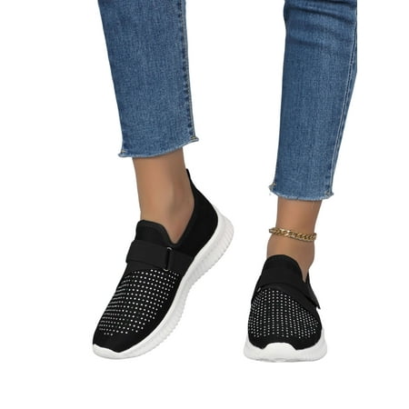 Fangasis Women Slip on Shoes Breathable Casual Shoes Walking Shoes Slip-on Sock Sneakers Running Comfort Shoes Black 5
Fangasis Women Slip on Shoes Breathable Casual Shoes Walking Shoes Slip-on Sock Sneakers Running Comfort Shoes Black 5